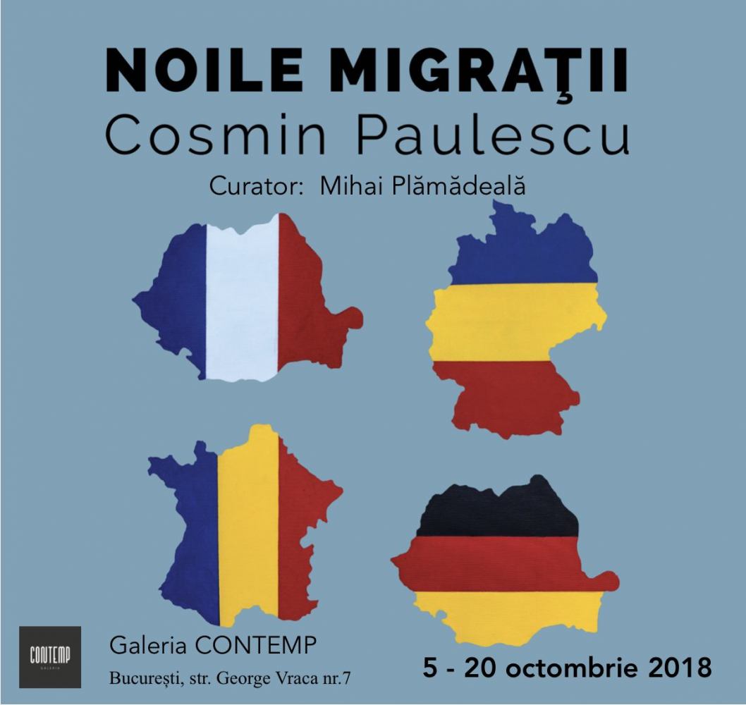 Cosmin Paulescu, COZO: expoziţia “Noile Migraţii” și performance-ul “48%” @ Galeria Contemp, București