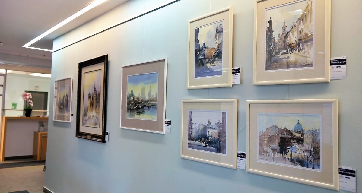 Watercolours by Corneliu Dragan Targoviste @ The World Bank in Romania