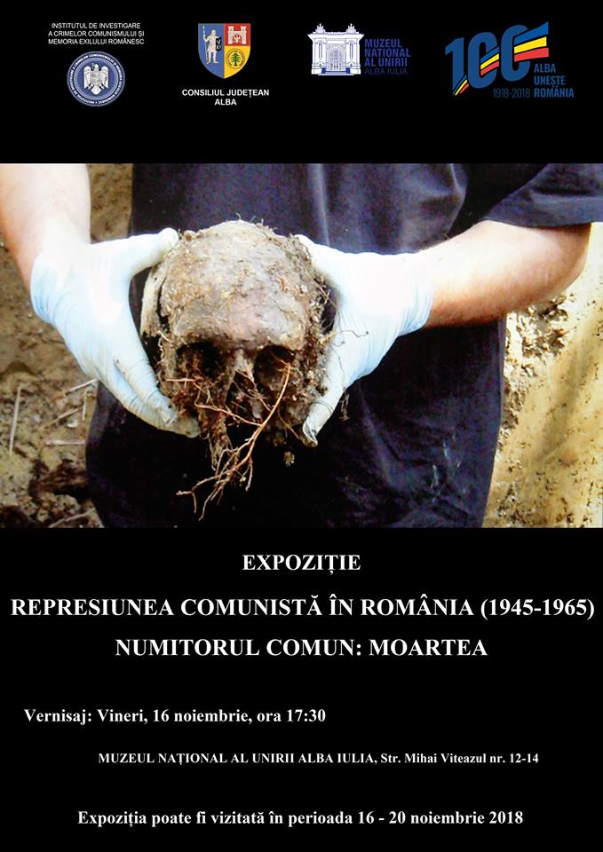 Expoziția REPRESIUNEA COMUNISTĂ ÎN ROMÂNIA (1945-1965) – NUMITORUL COMUN: MOARTEA @ Muzeul Național al Unirii din Alba Iulia