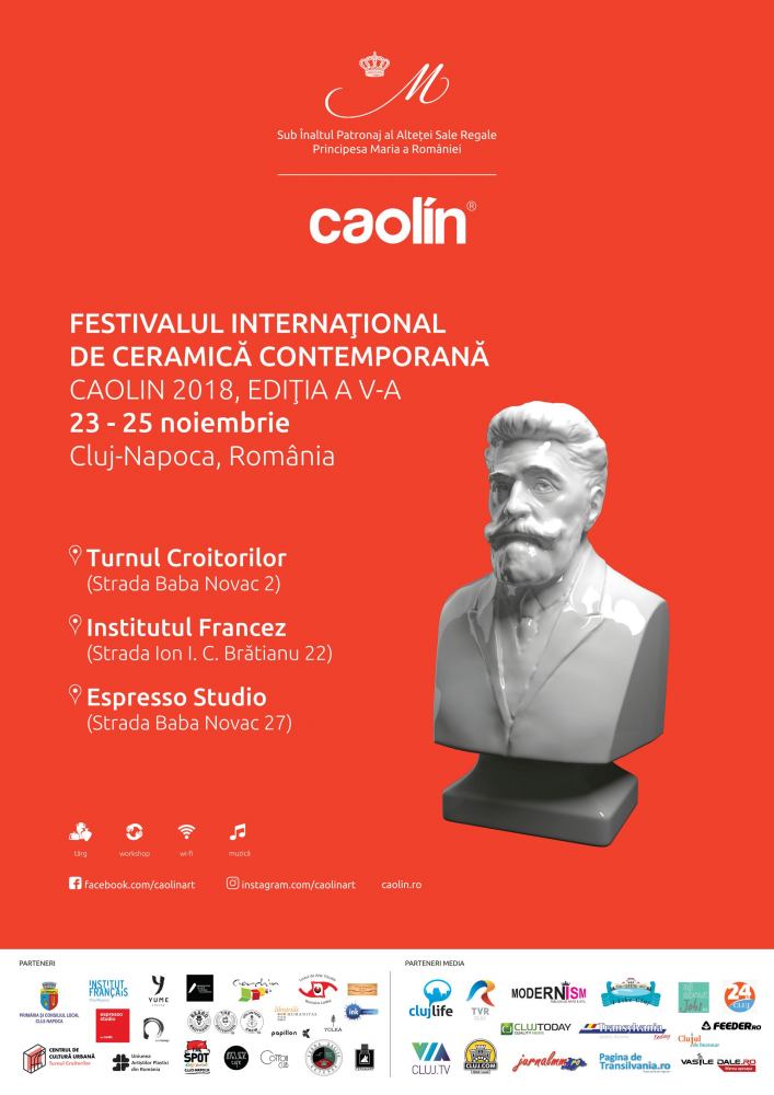 Programul complet al Festivalului Internațional de Ceramică Contemporană – CAOLIN 2018