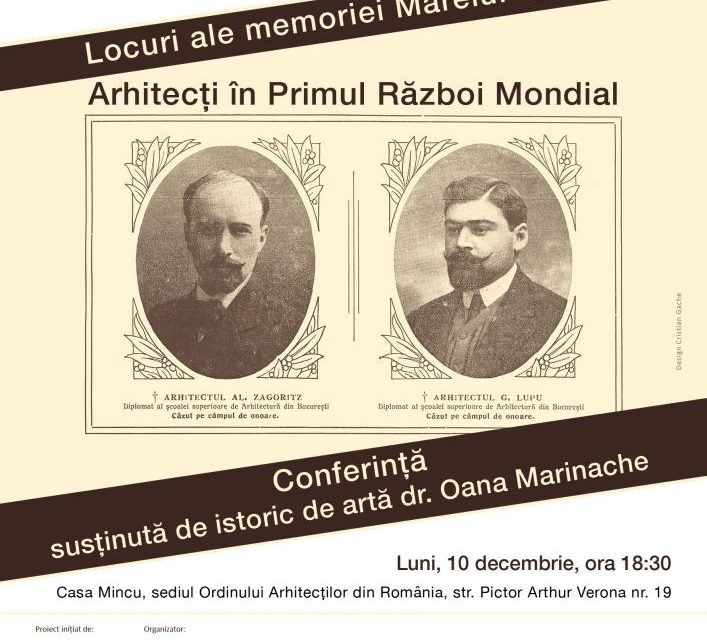 Proiectul cultural „Locuri ale memoriei Marelui Război” dedicat Centenarului Primului Război și Marii Uniri.