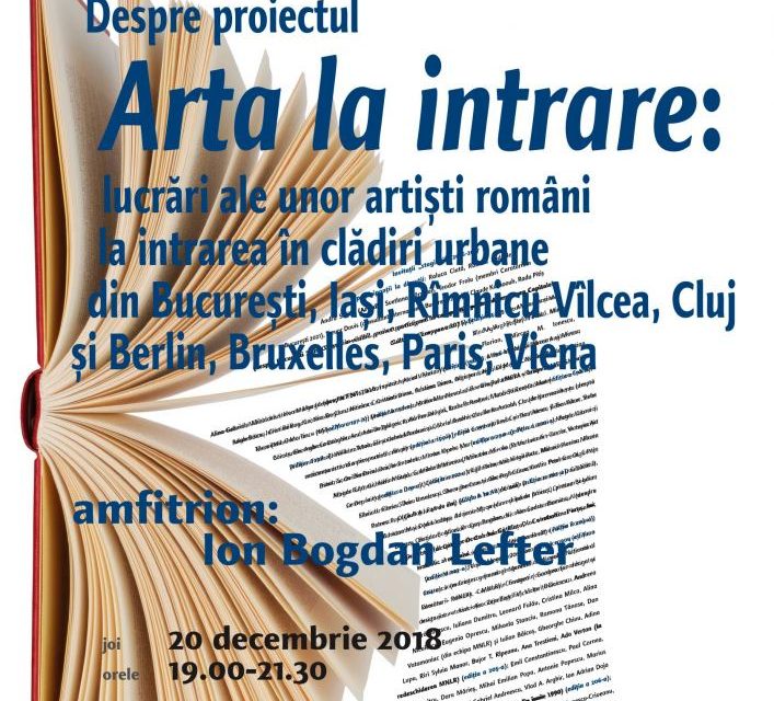 Despre „Arta la intrare” la Cafeneaua critică @ MNLR