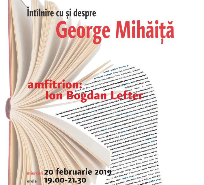 George Mihăiţă la Cafeneaua critică!