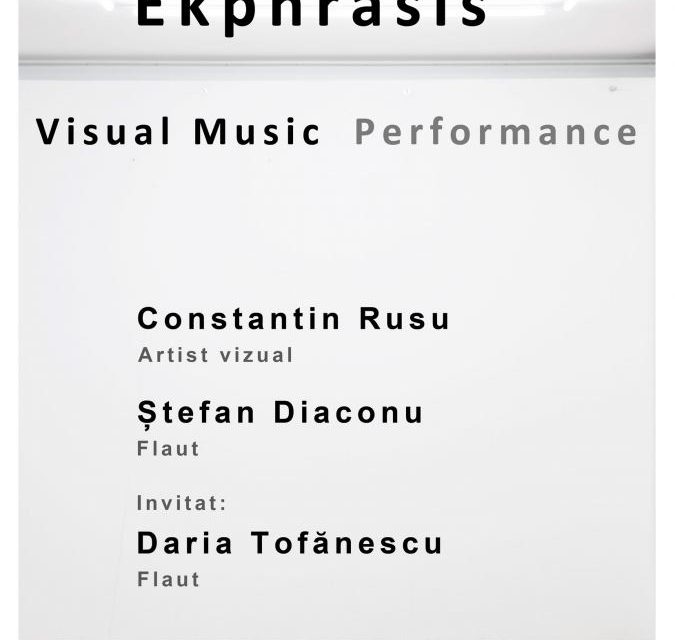 Expoziție de artă „Ekphrasis. Visual Music” @ ETAJ – artist run space, București