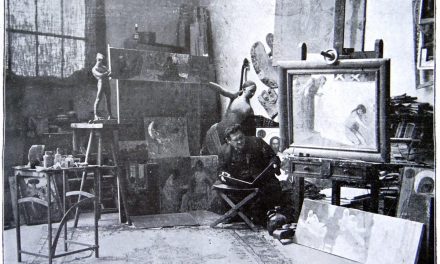 Maestrul Vermont în atelierul de lucru, 1914