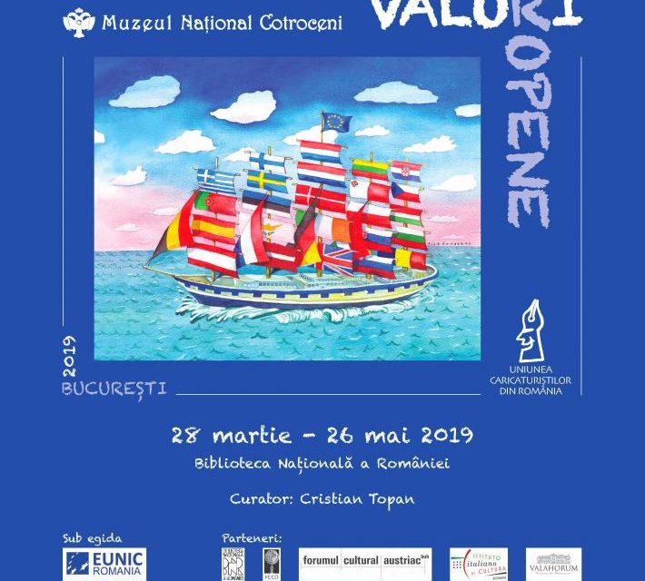 Salonul Internațional de Caricatură „Valori Europene” deschis la Biblioteca Națională a României