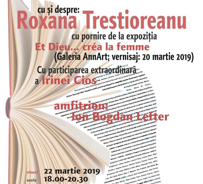 Roxana Trestioreanu la Cafeneaua critică, la AnnArt!