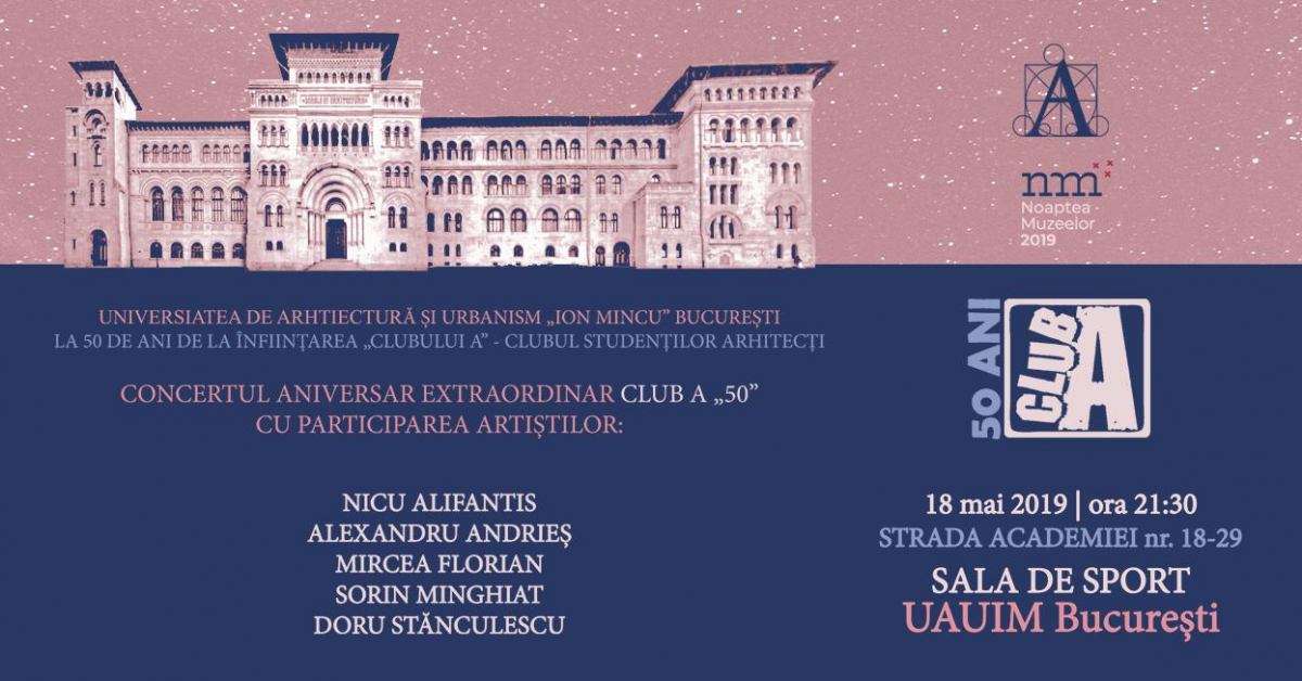 50 ani Club A @ Centrul Expozițional Documentar al UAUIM – Muzeul Școlii de Arhitectură, București