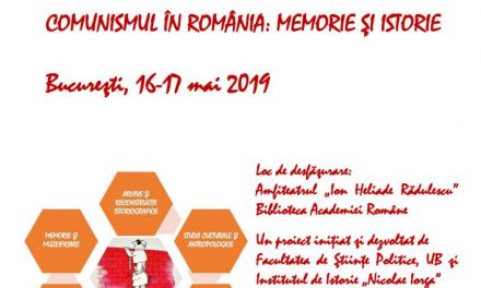 CoMIst 2019: COMUNISMUL ÎN ROMÂNIA: MEMORIE ŞI ISTORIE