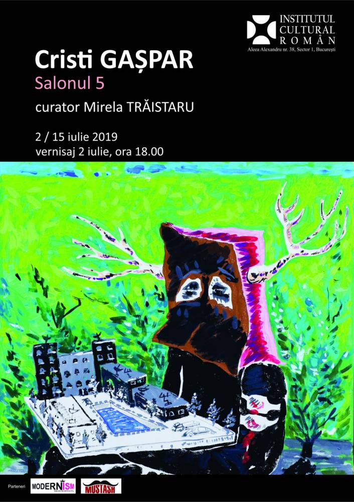 Expoziția „Salonul 5” a artistului Cristi Gașpar, la Institutul Cultural Român