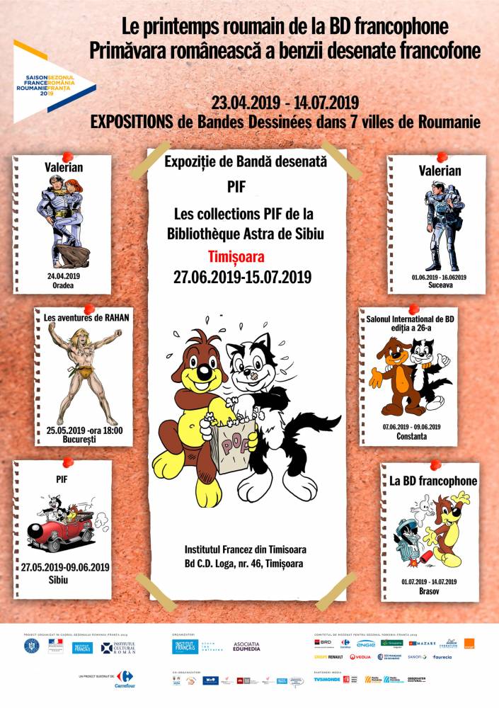 Expoziție de benzi desenate francofone @ Institutul Francez din Timișoara
