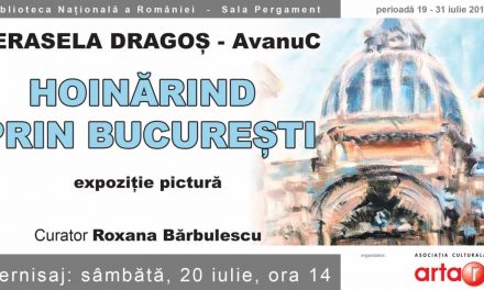 Expoziție personală de pictură Cerasela Dragoș AvanuC „Hoinărind prin București” @ Biblioteca Națională a României
