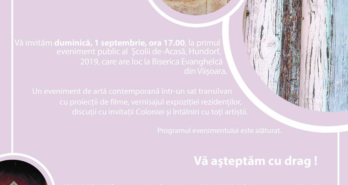 COLONIA ARTIȘTILOR ȘCOALA DE-ACASĂ, HUNDORF, 2019