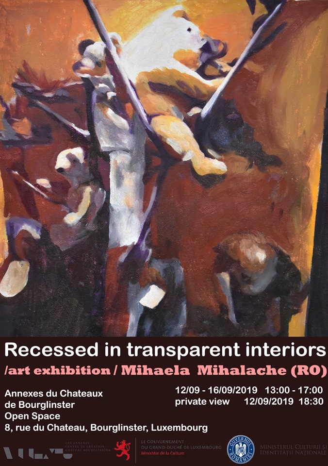 Expoziţie Mihaela Mihalache „Recessed in transparent interiors” @ Chateau de Bourlingster, Luxembourg