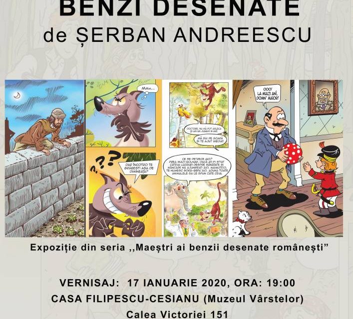 Expoziția „Benzi Desenate de Șerban Andreescu” @ Muzeul Municipiului București – Casa Filipescu-Cesianu