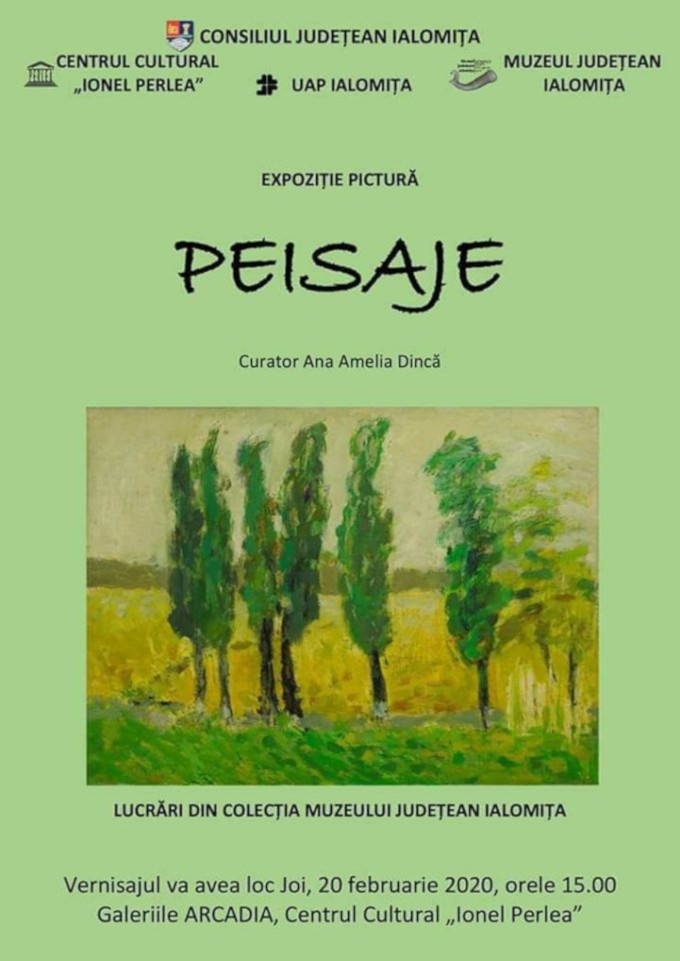 Expoziția „Peisaje”, lucrări din patrimoniul Muzeului Județean Ialomița @ Centrul Cultural UNESCO Ionel Perlea, Slobozia