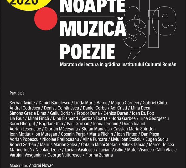 Dezbatere despre piața de carte și maraton liric în grădina Institutului Cultural Român