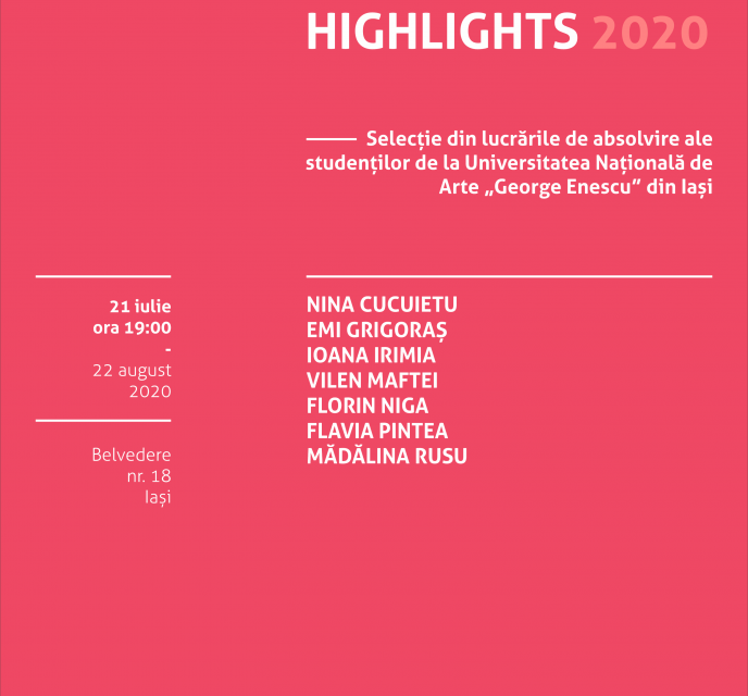 Graduation Highlights 2020 – selecție din lucrările absolvenților UNAGE