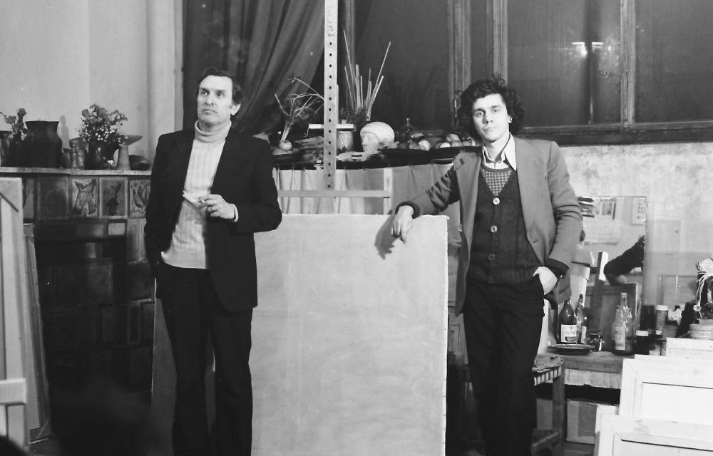 Pictorul Mihai Rusu și Romeo Zamfirescu, 1971