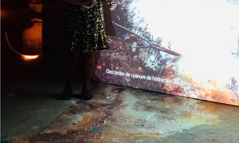 Stefania Crișan Proiectul GEAMĂNA, instalație-video și performance