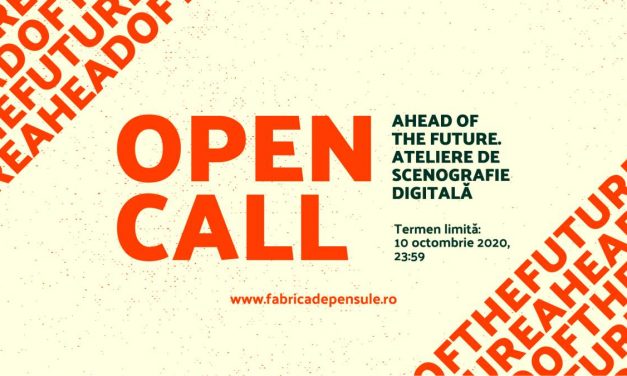 Apel de înscriere pentru ateliere de scenografie digitală – Ahead of the future