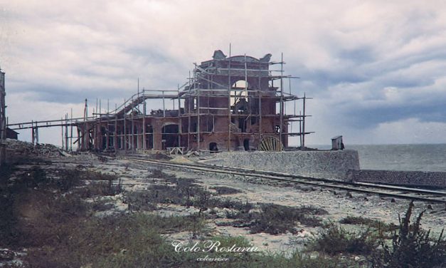 Cazinoul din Costanța în faza de construcție, în jurul anului 1905