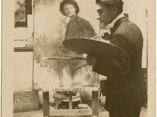 Aurel Jiquidi în atelier