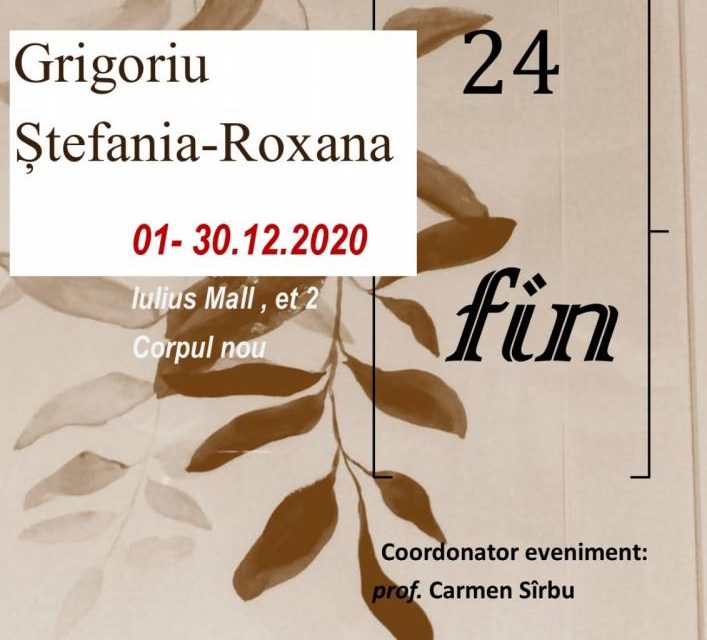 Expoziția de pictură “24 fin” Ștefania-Roxana Grigoriu @ Iulius Mall Iași