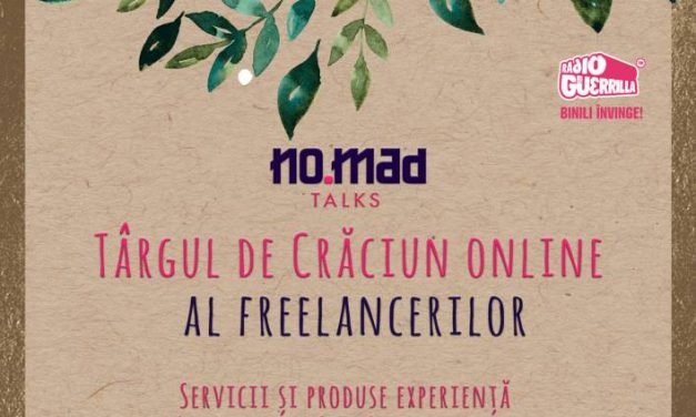 Experiențe împachetate în hârtie de cadou la Târgul de Crăciun online al freelancerilor, organizat de NO.MAD Talks