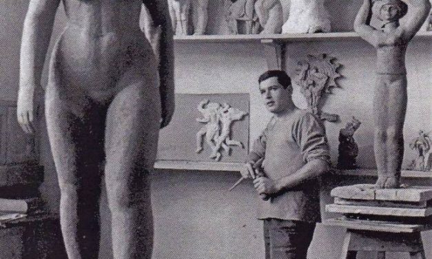 NICĂPETRE în primul său atelier, La Costache, 1965.