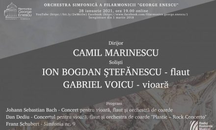 Remember Camil Marinescu. Bach, Dediu și Schubert, în stagiunea online a Filarmonicii „George Enescu”