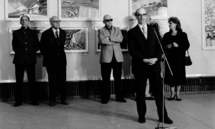 Vernisaj Expoziție Brăduț Covaliu, sala Dalles, București, 1989