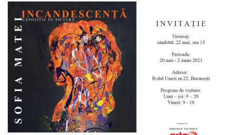 expoziția de pictură, „Incandescență”, a tinerei artiste Sofia Matei (11 ani) @ Biblioteca Națională a României