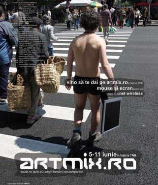 Artmix in fata Teatrului National Bucuresti