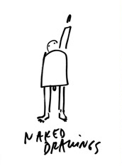 Dan Perjovschi „Naked Drawings” @ Ludwig Museum, Köln 2005