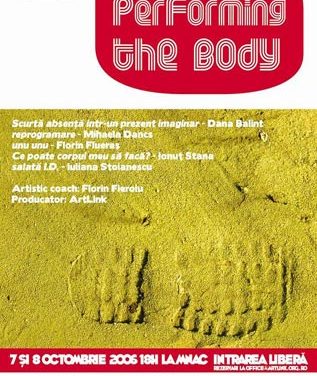 Laboratorul de compozitie coregrafica “PerForming the Body” @ ArtLink
