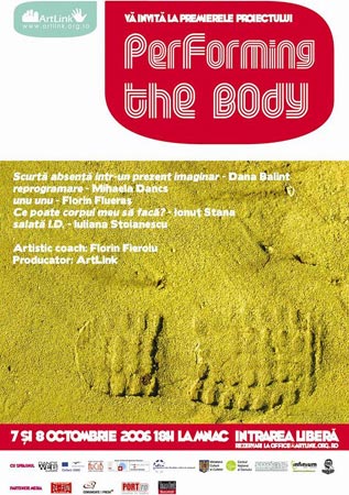 Laboratorul de compozitie coregrafica “PerForming the Body” @ ArtLink