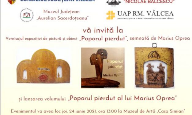 Expoziția de pictură și obiect „Poporul pierdut”, semnată de Marius Oprea @ Muzeul de Artă „Casa Simian”, Râmnicu-Vâlcea
