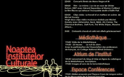 NOAPTEA INSTITUTELOR CULTURALE 2007