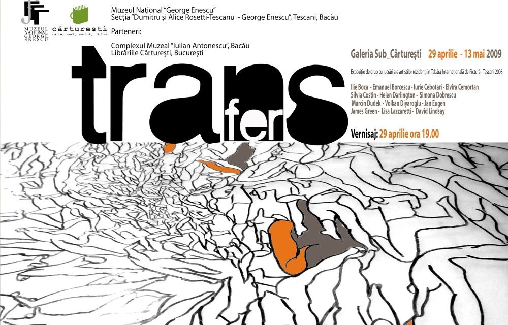 TRANSFER, expozitie de pictura cu lucrări din cadrul Taberei Internaţionale de Pictură Experimentală – Tescani 2008 Galeria Sub_Carturesti