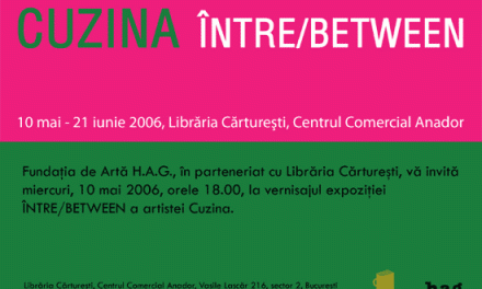 CUZINA expozitie de pictura „INTRE / BETWEEN” @ Galeria Librariei Carturesti din Centrul Comercial Anador, Bucuresti
