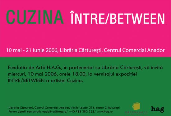 CUZINA expozitie de pictura „INTRE / BETWEEN” @ Galeria Librariei Carturesti din Centrul Comercial Anador, Bucuresti