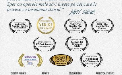 Premiera naţională a filmului documentar „DARUL ARIPILOR” s-a bucurat de un mare succes
