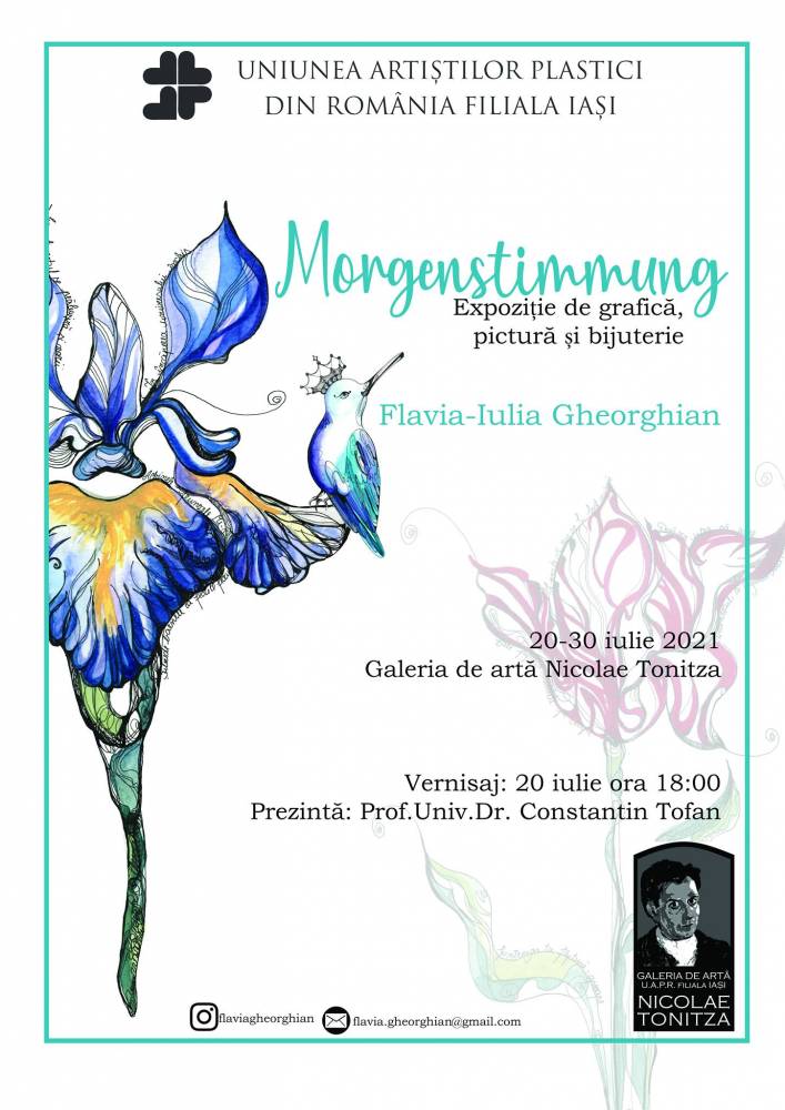 Flavia-Iulia Gheorghian expoziția de grafică, pictură și bijuterie „Morgenstimmung” @ Galeria de Artă „N. Tonitza”, Iași