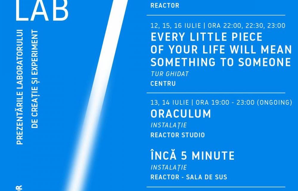 Open Lab – Reactor deschide ușile laboratorului – Performance-uri și instalații artistice