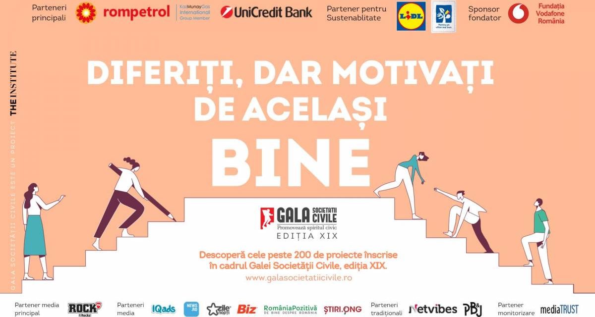 Câștigătorii Galei Societății Civile 2021 vor fi anunțați pe 30 septembrie live, la Rock FM