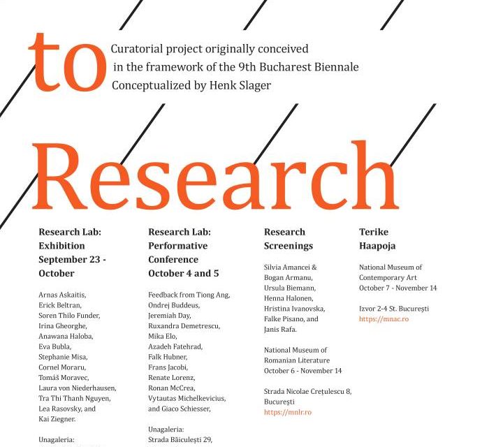 Farewell to Research, 9th Bucharest Biennale @ Muzeul Național al Literaturii Române