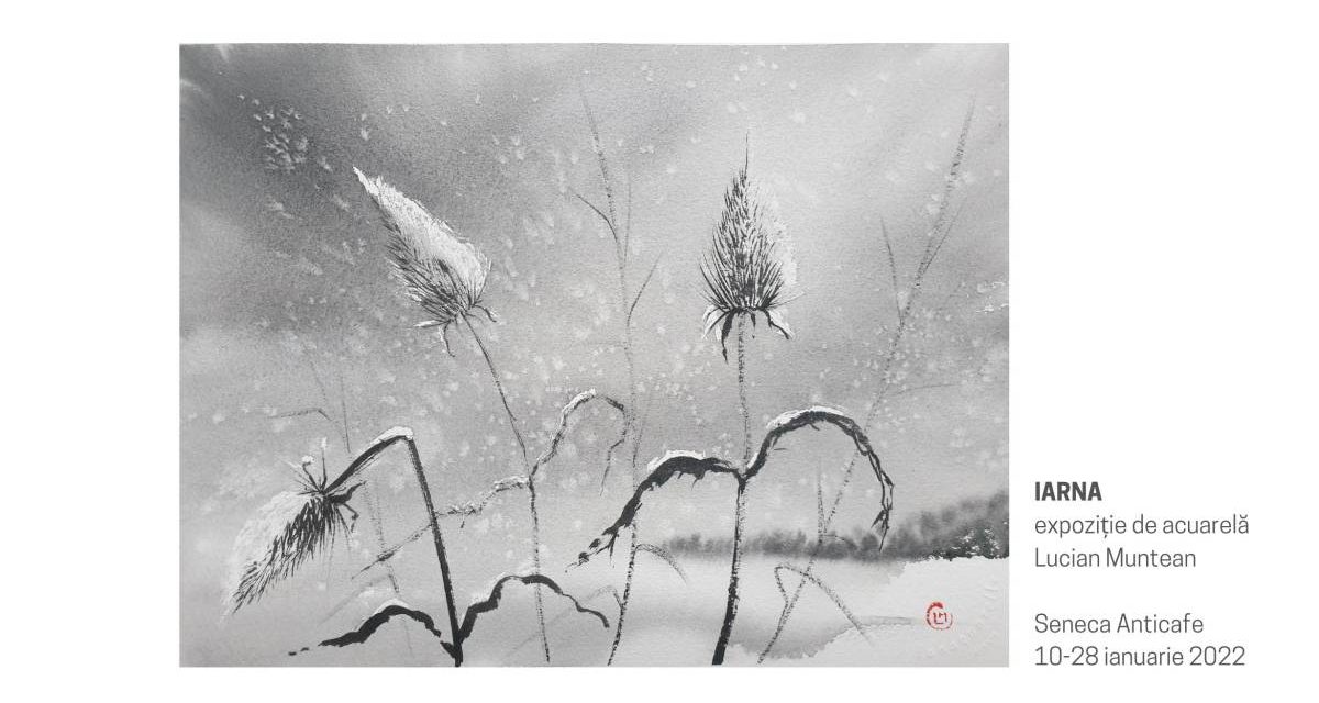 Iarna – expoziție de acuarelă Lucian Muntean @ Seneca Anticafe