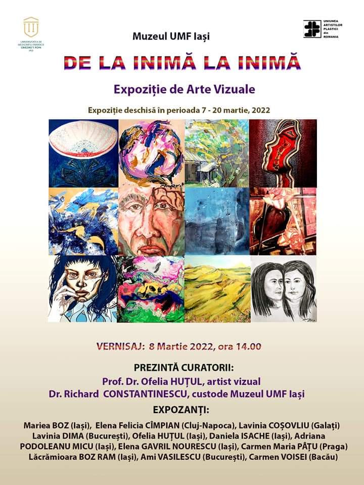 Expoziție de arte vizuale „De la inimă la inimă” @ Muzeul UMF Iași