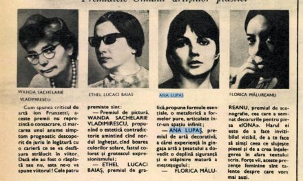 Premiatele Uniunii Artiştilor Plastici, 1970: Wanda Sachelarie Vladimirescu, Ethel Lucaci Băiaș, Ana Lupaș, Florica Mălureanu